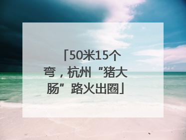 50米15个弯，杭州“猪大肠”路火出圈