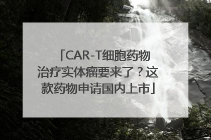 CAR-T细胞药物治疗实体瘤要来了？这款药物申请国内上市