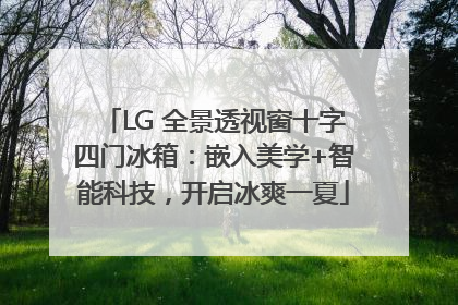 LG 全景透视窗十字四门冰箱：嵌入美学+智能科技，开启冰爽一夏