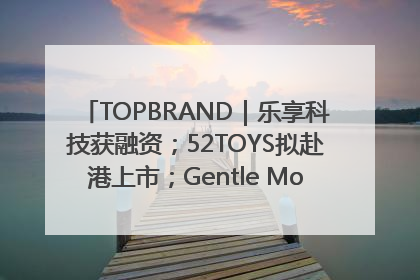 TOPBRAND｜乐享科技获融资；52TOYS拟赴港上市；Gentle Monster合作谷歌；Valentino传播官离职